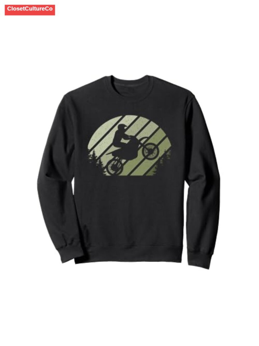 Motocross Dirt Bike Graphic Sweatshirt Men Women Unisex Crewneck